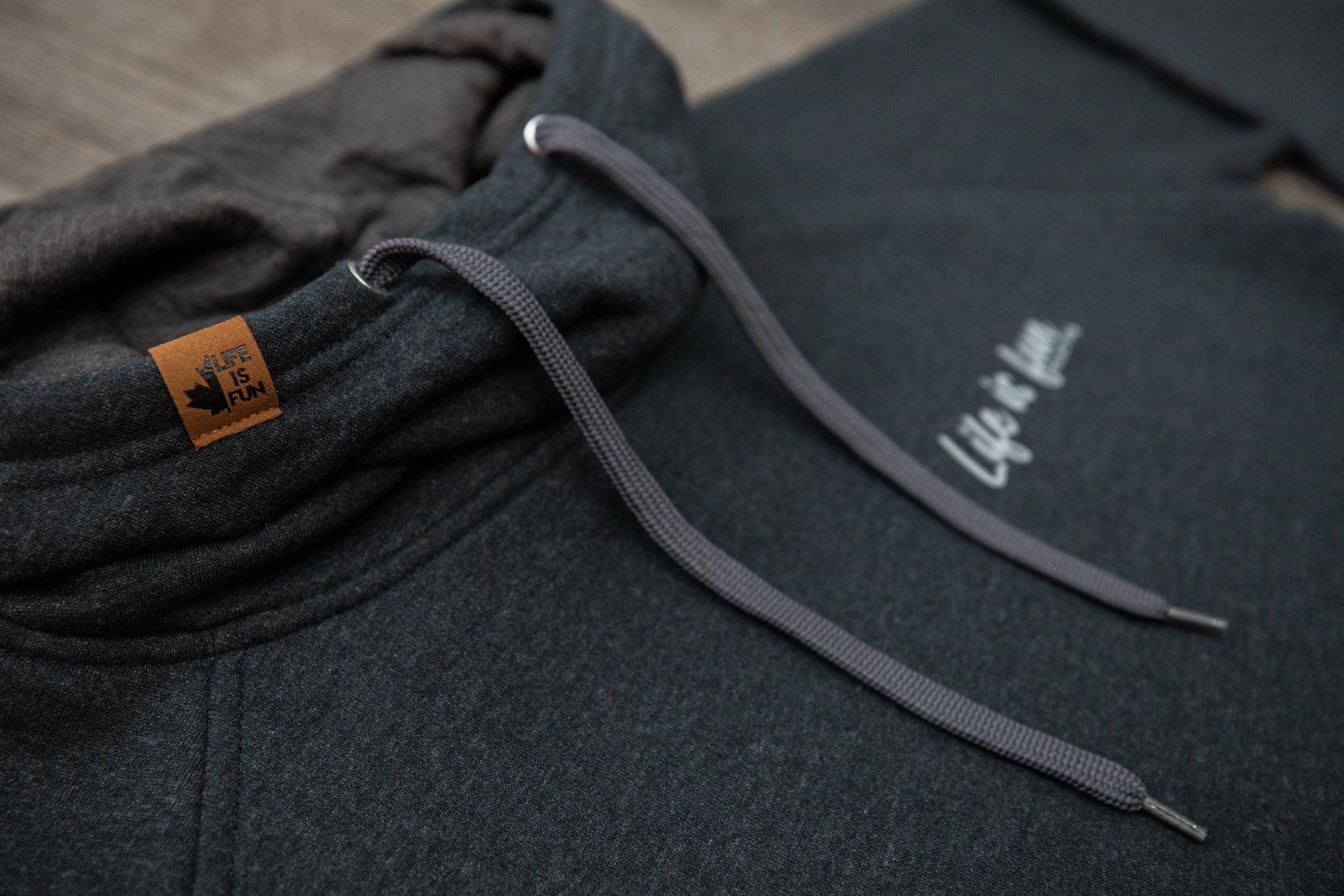 Ladies Scuba Neck Hoodie // Black