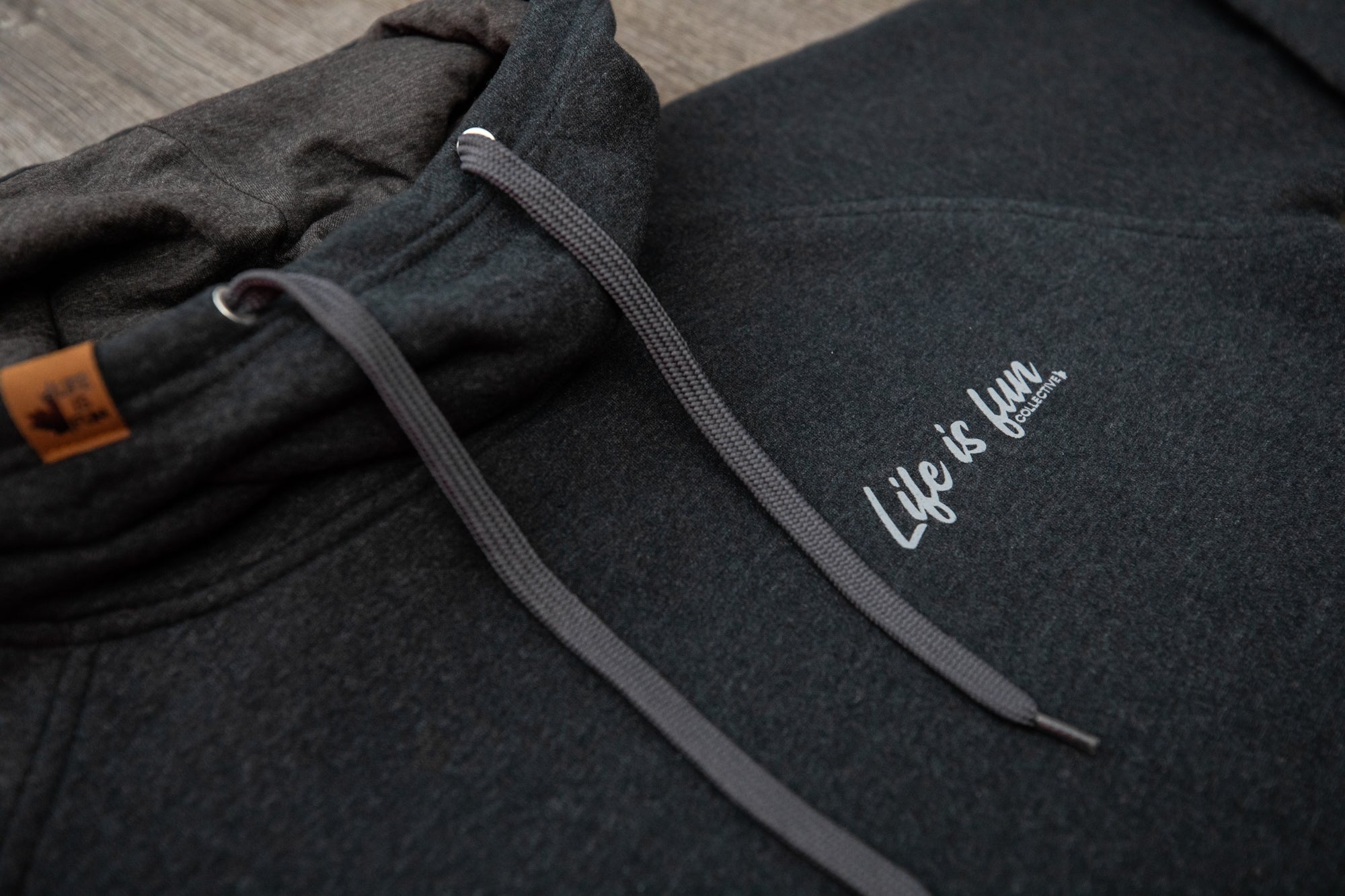 Ladies Scuba Neck Hoodie // Black