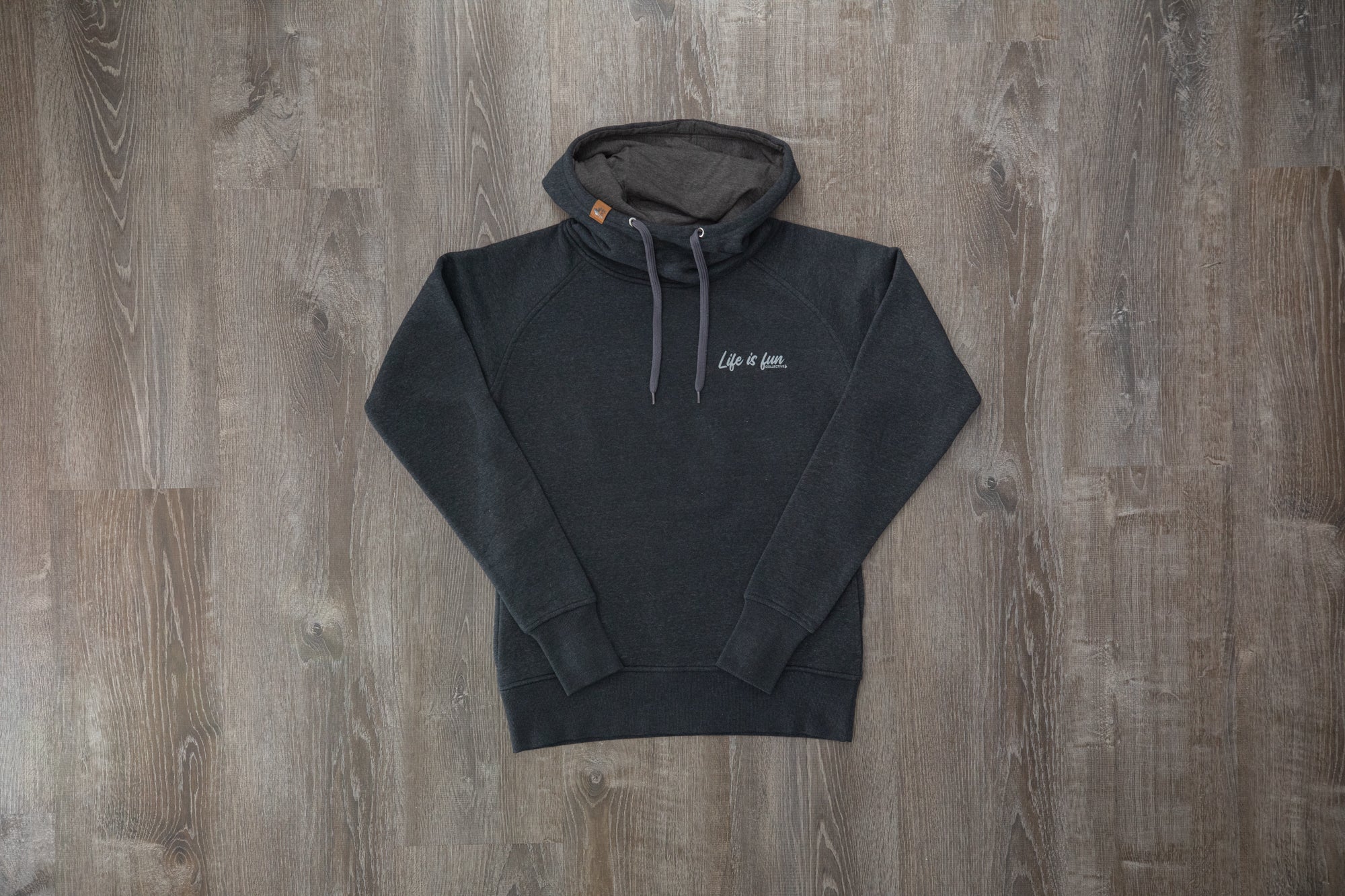 Ladies Scuba Neck Hoodie // Black