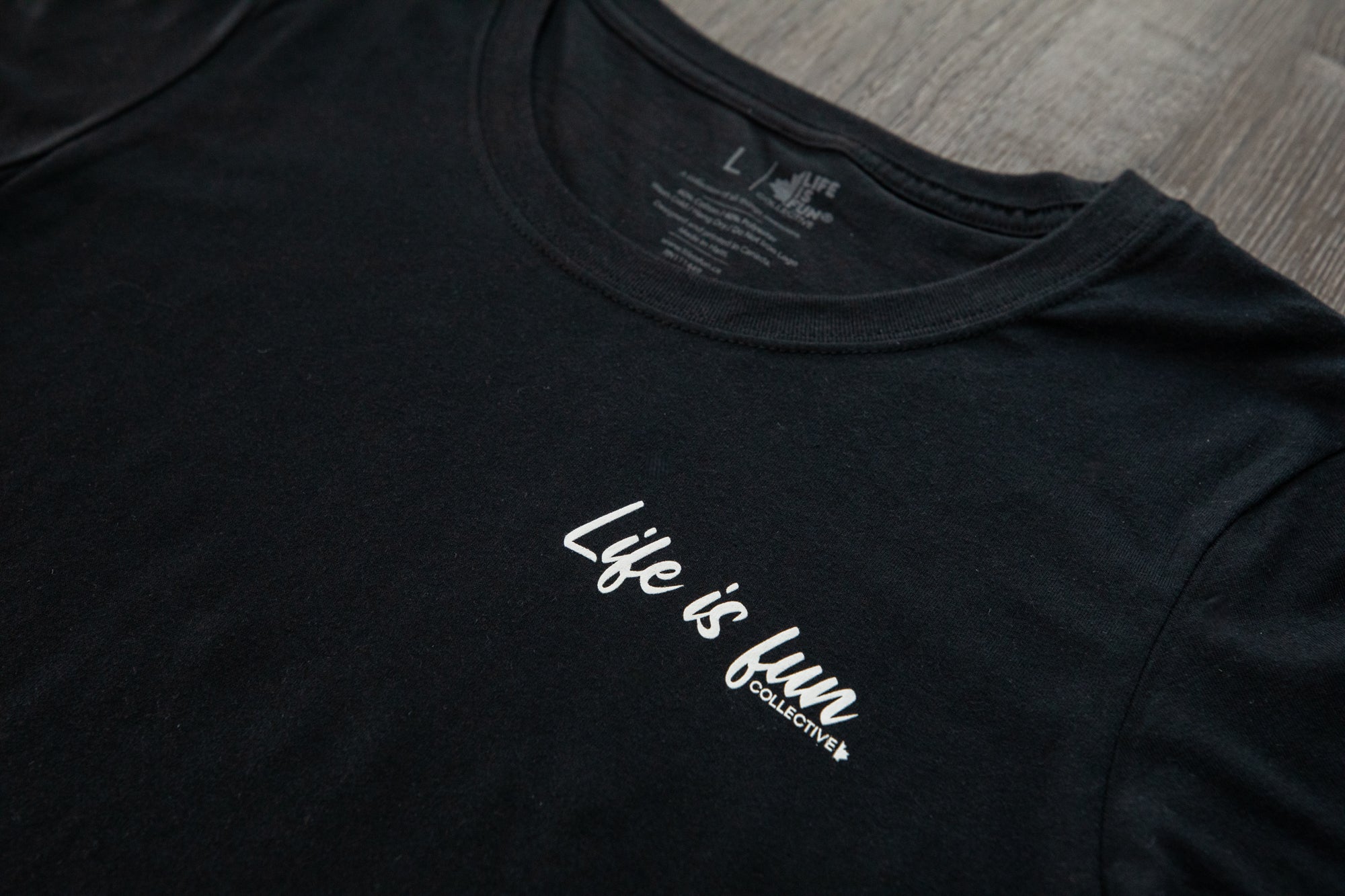 Ladies Ultimate T-shirt // Script Logo - Black