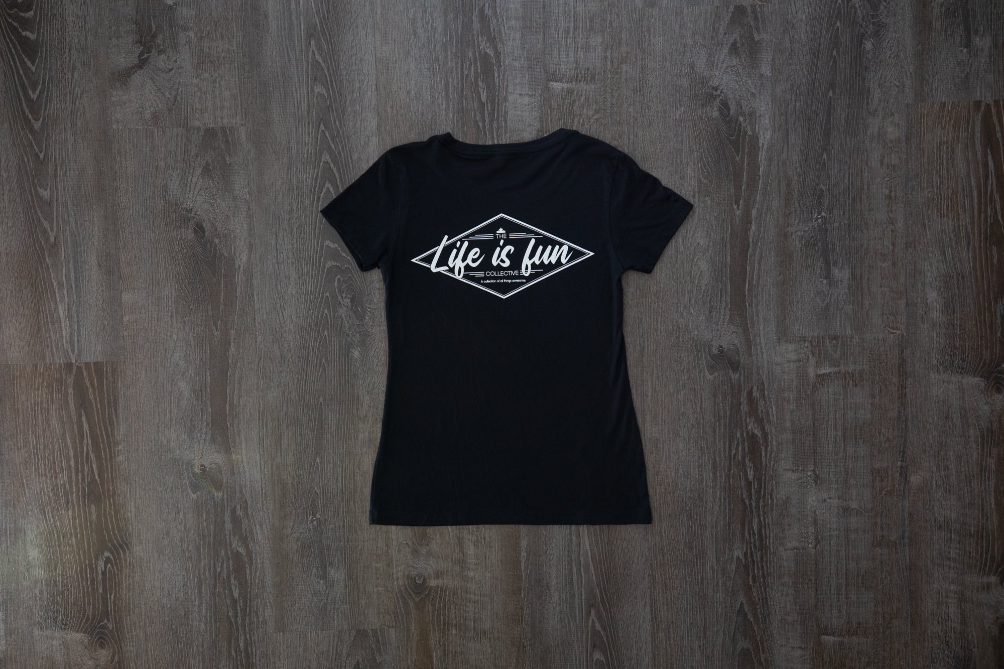 Ladies Ultimate T-shirt // Script Logo - Black