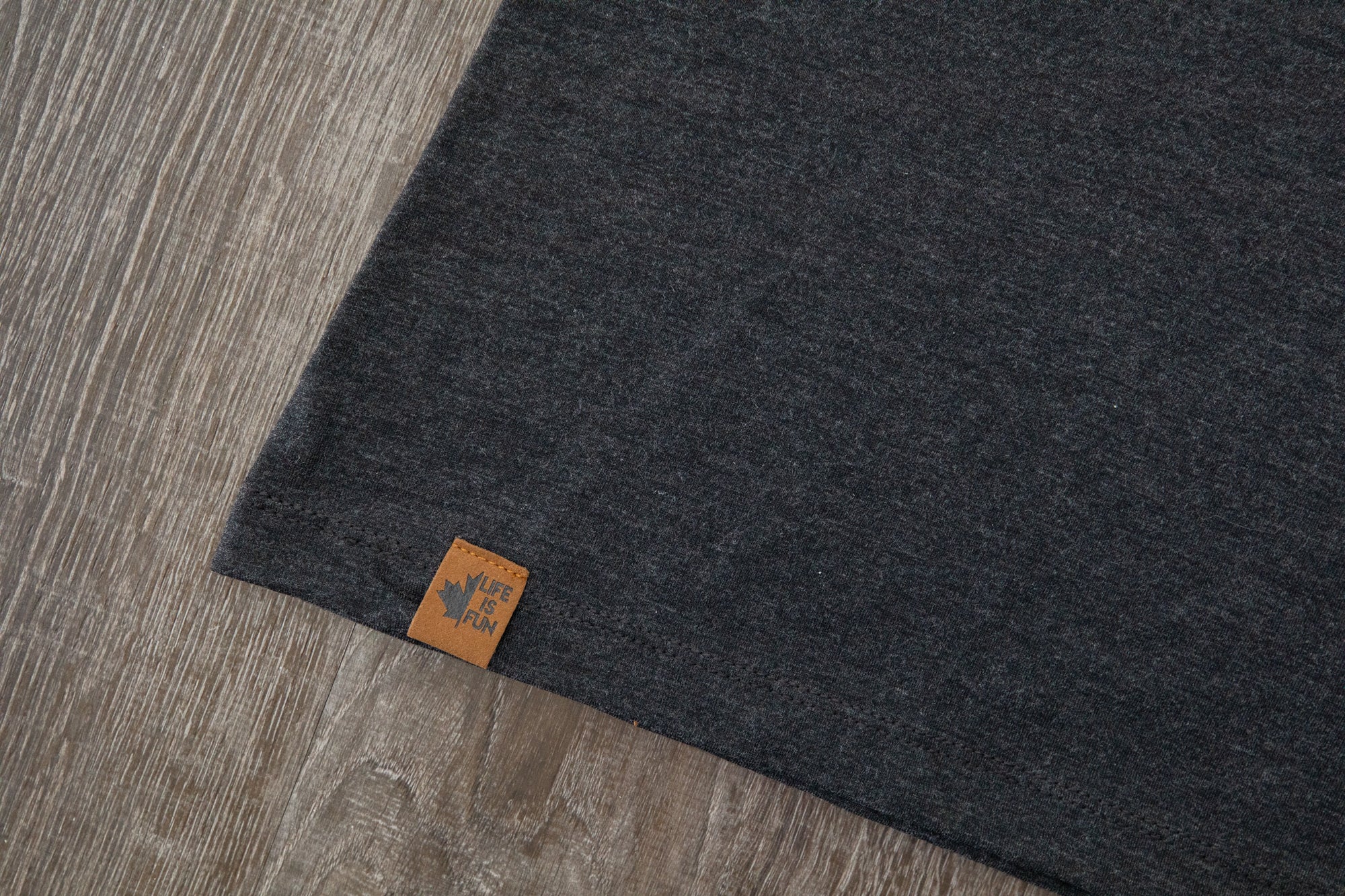 Ladies Triblend T-shirt // Script Logo - Dark Grey