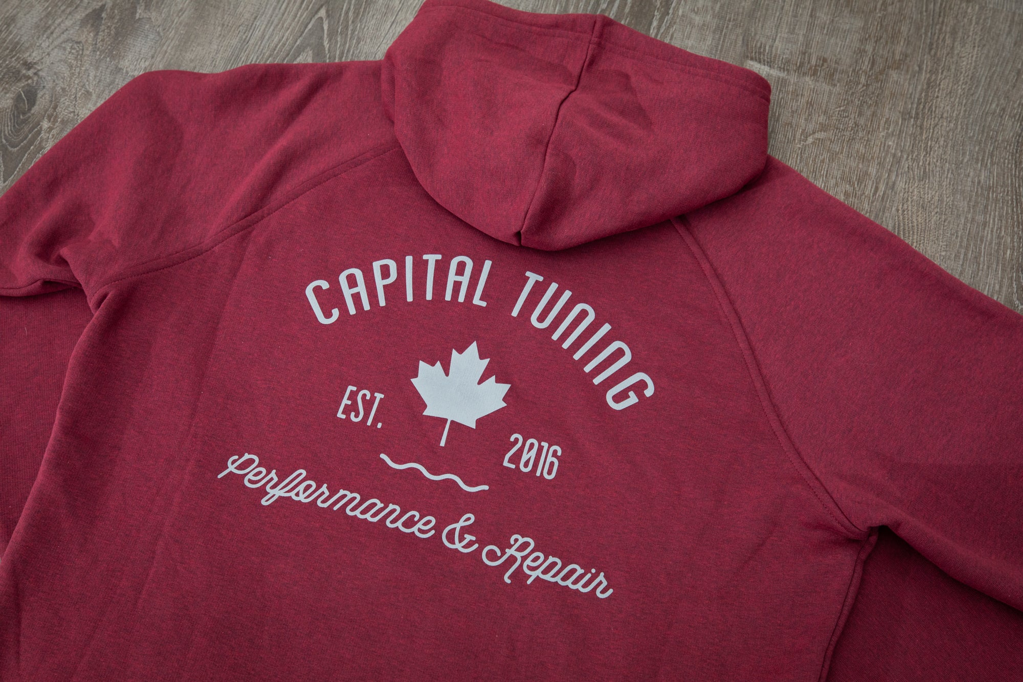 Capitial Tuning Hoodie // Burgundy