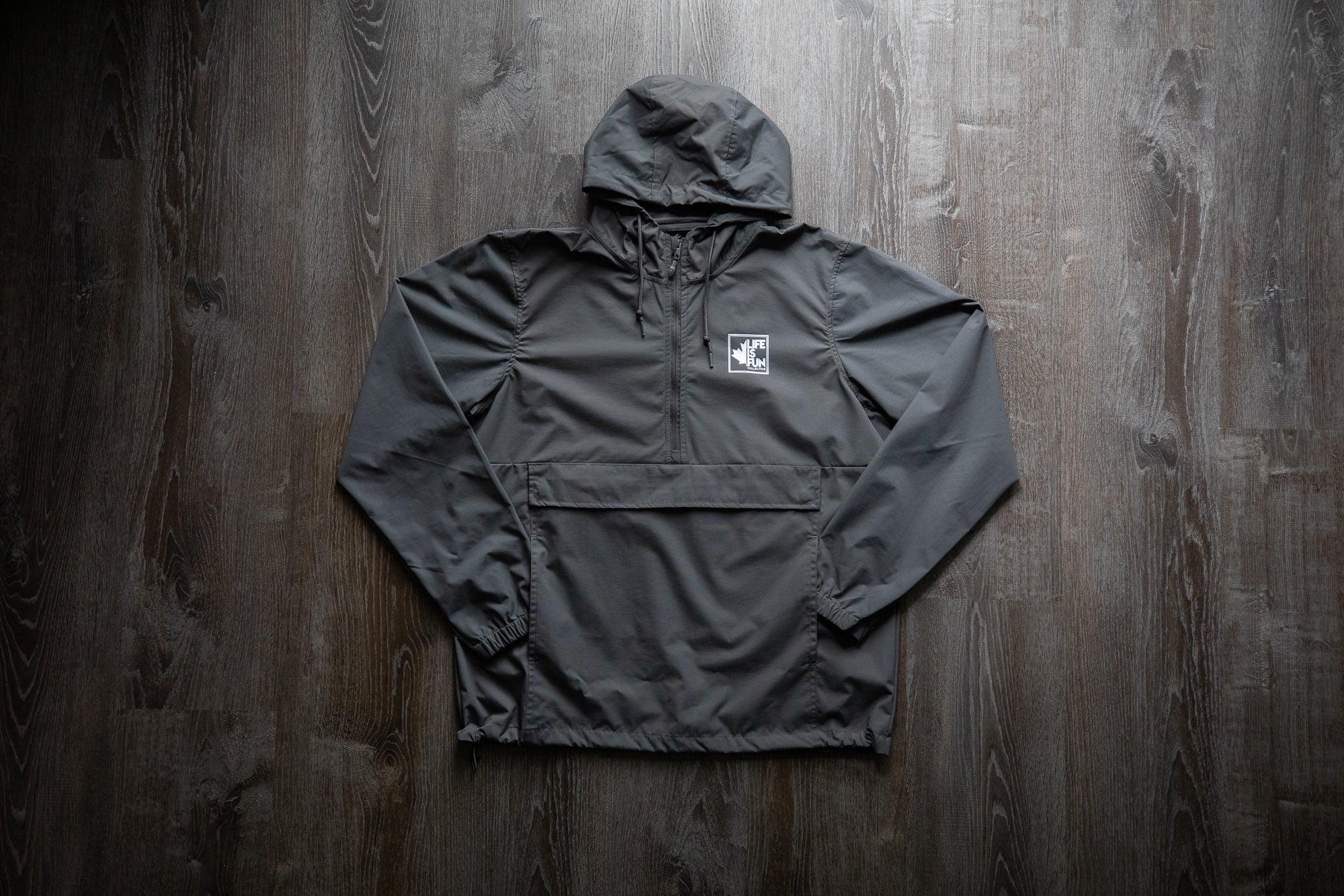 Pullover Rain Jacket // Grey