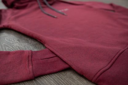 Ladies Scuba Neck Hoodie // Burgundy