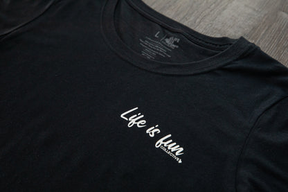 Ladies Ultimate T-shirt // Script Logo - Black