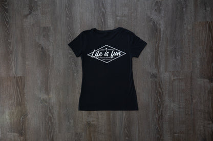 Ladies Ultimate T-shirt // Script Logo - Black
