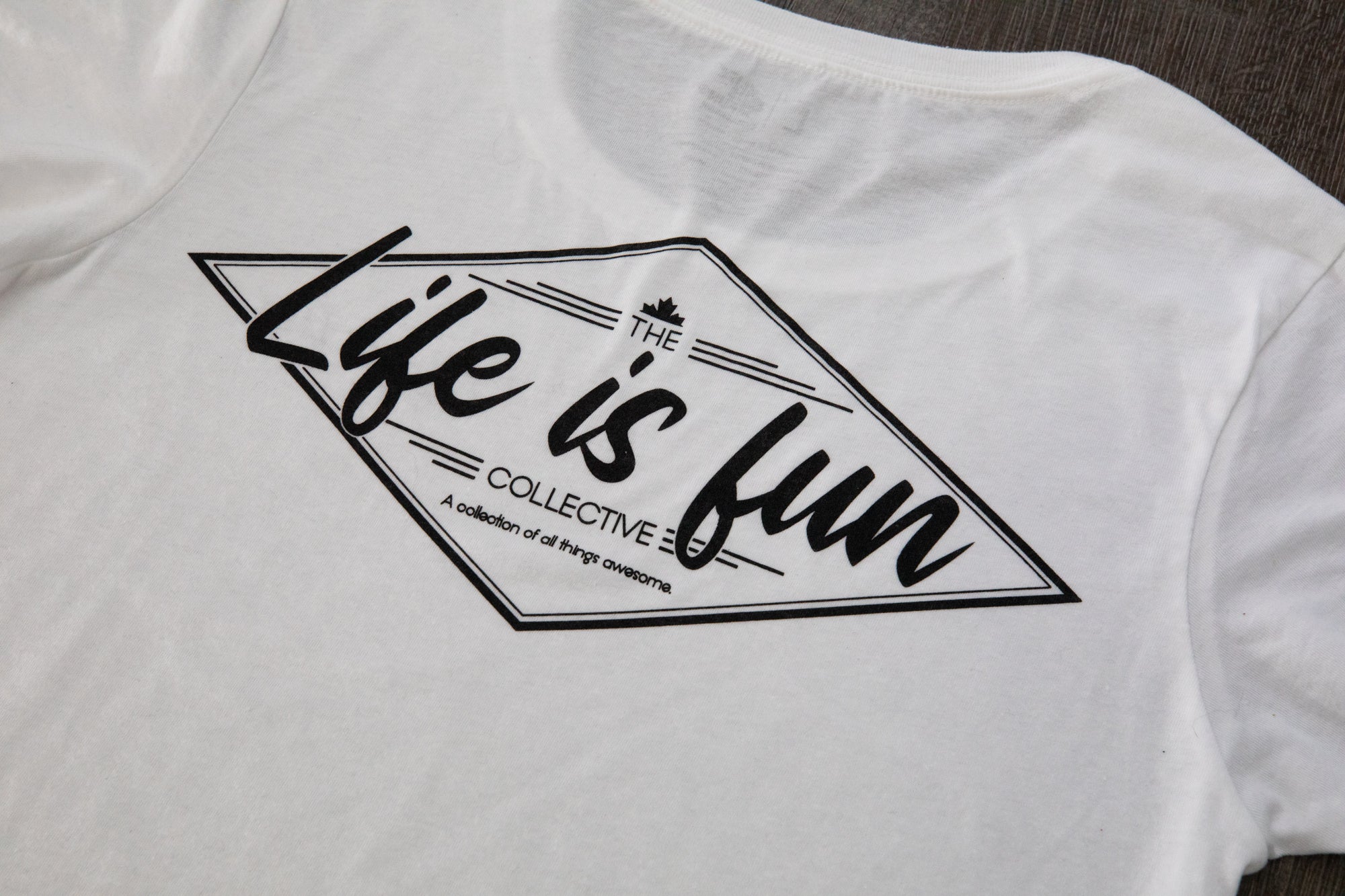 Ladies Ultimate T-shirt // Script Logo - White