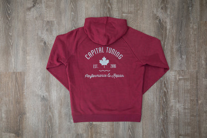 Capitial Tuning Hoodie // Burgundy