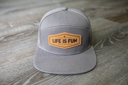 6 Panel Snapback // Grey