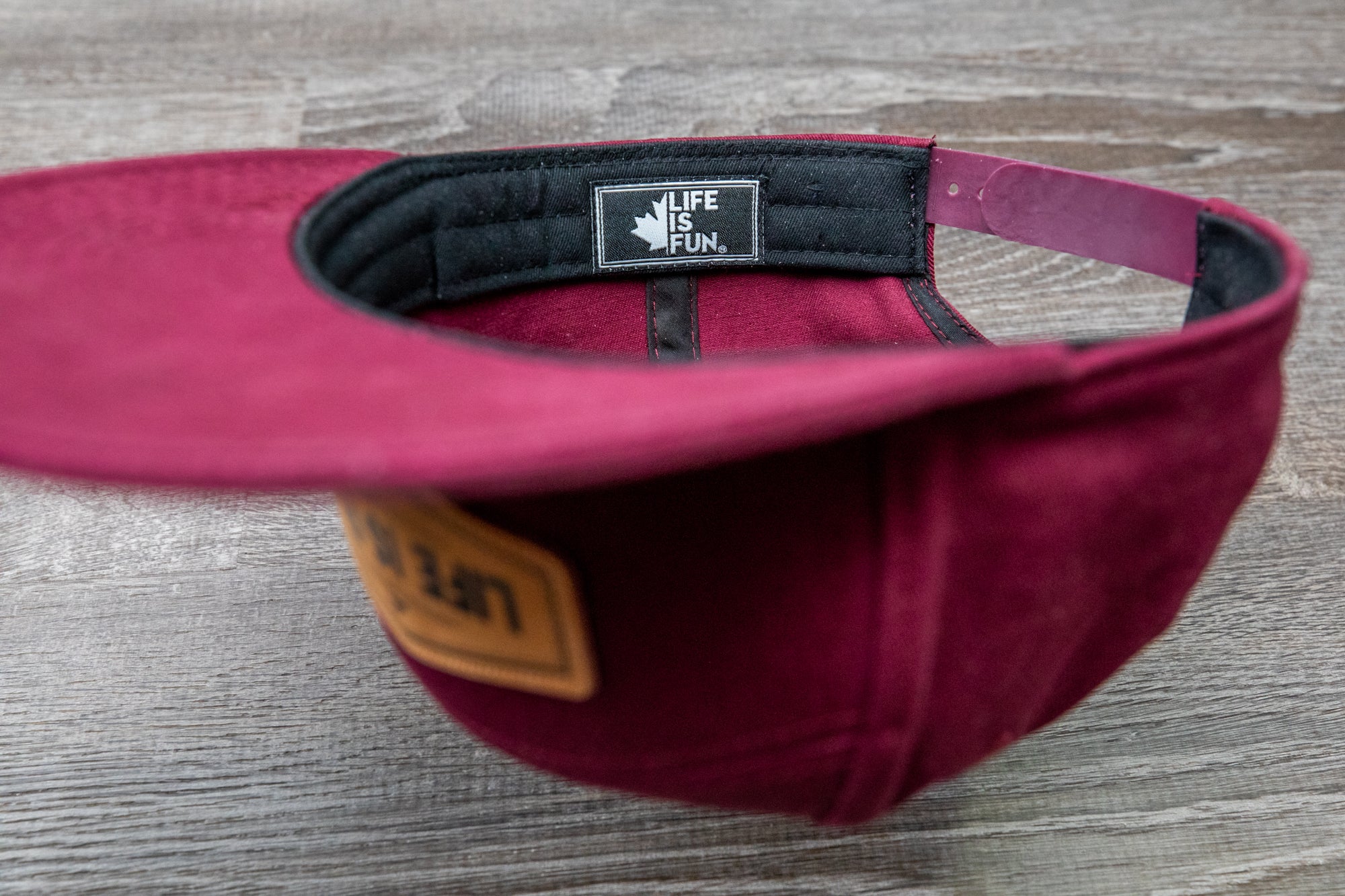 6 Panel Snapback // Burgundy